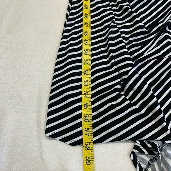 NWT WHBM Empire Waist Black Striped Maxi Tank Dress - Picture 8 of 8